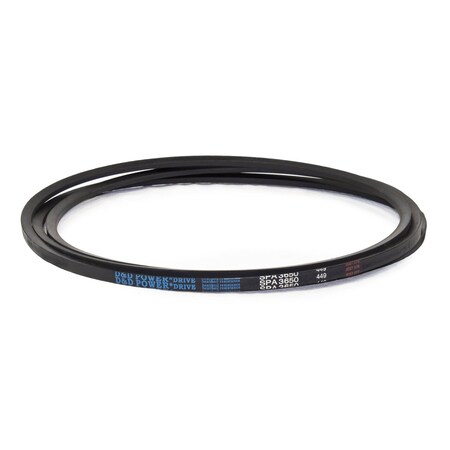 D&D SPA3650 Metric V-Belt, 3650mm Outside Length, 13 mm Top Width, 10 mm Thickness, 1 Ribs SPA3650